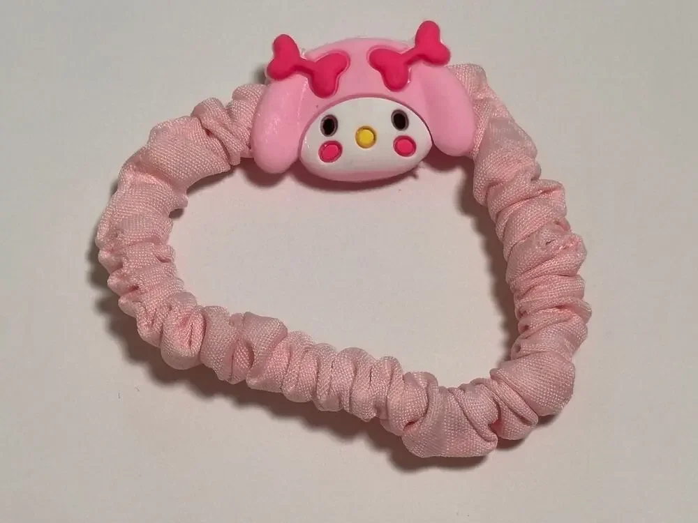 Sanrio Hello Kitty Character Hair Tie Scrunchy Scrunchie Bracelet Pink Melody